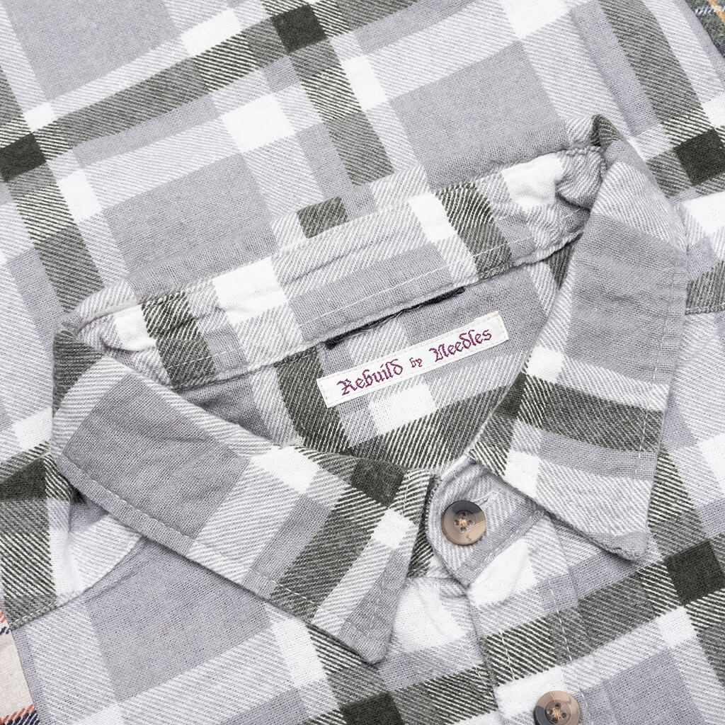 7 Cuts Wide Flannel Shirt Assorted