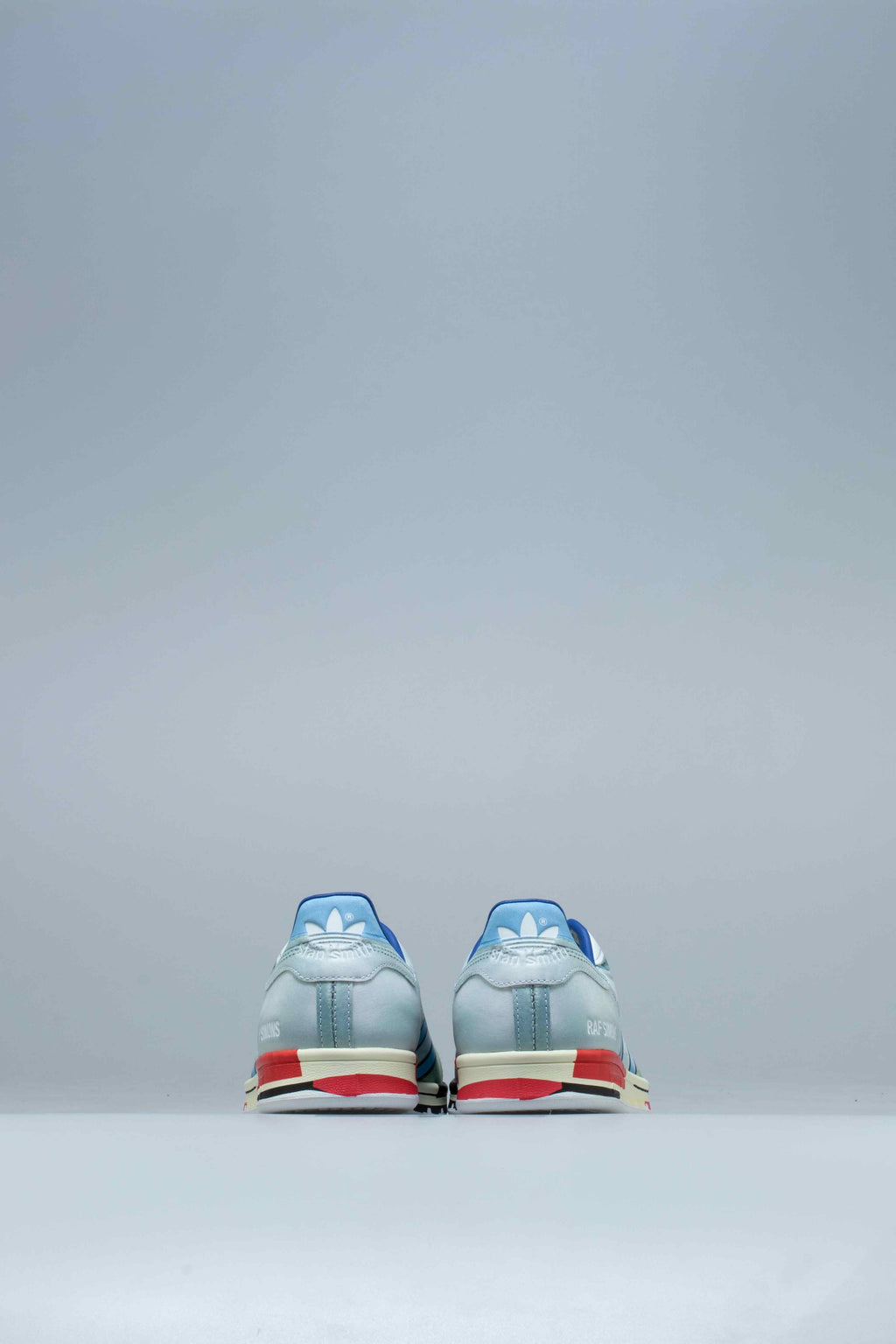 Raf Simons Micropacer Stan Smith Mens Shoes Silver Metallic Red Blue