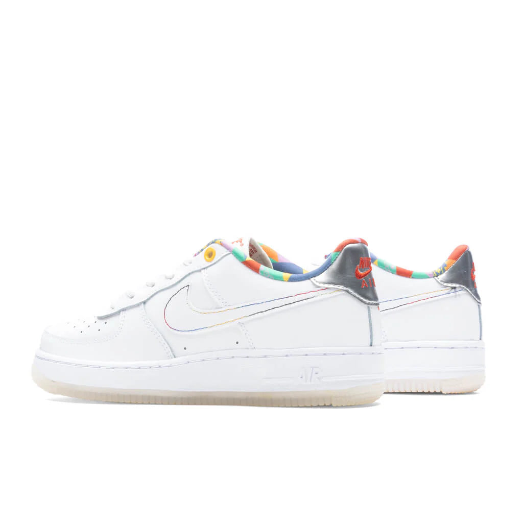 Air Force 1 LV8 GS White White Midnight Navy