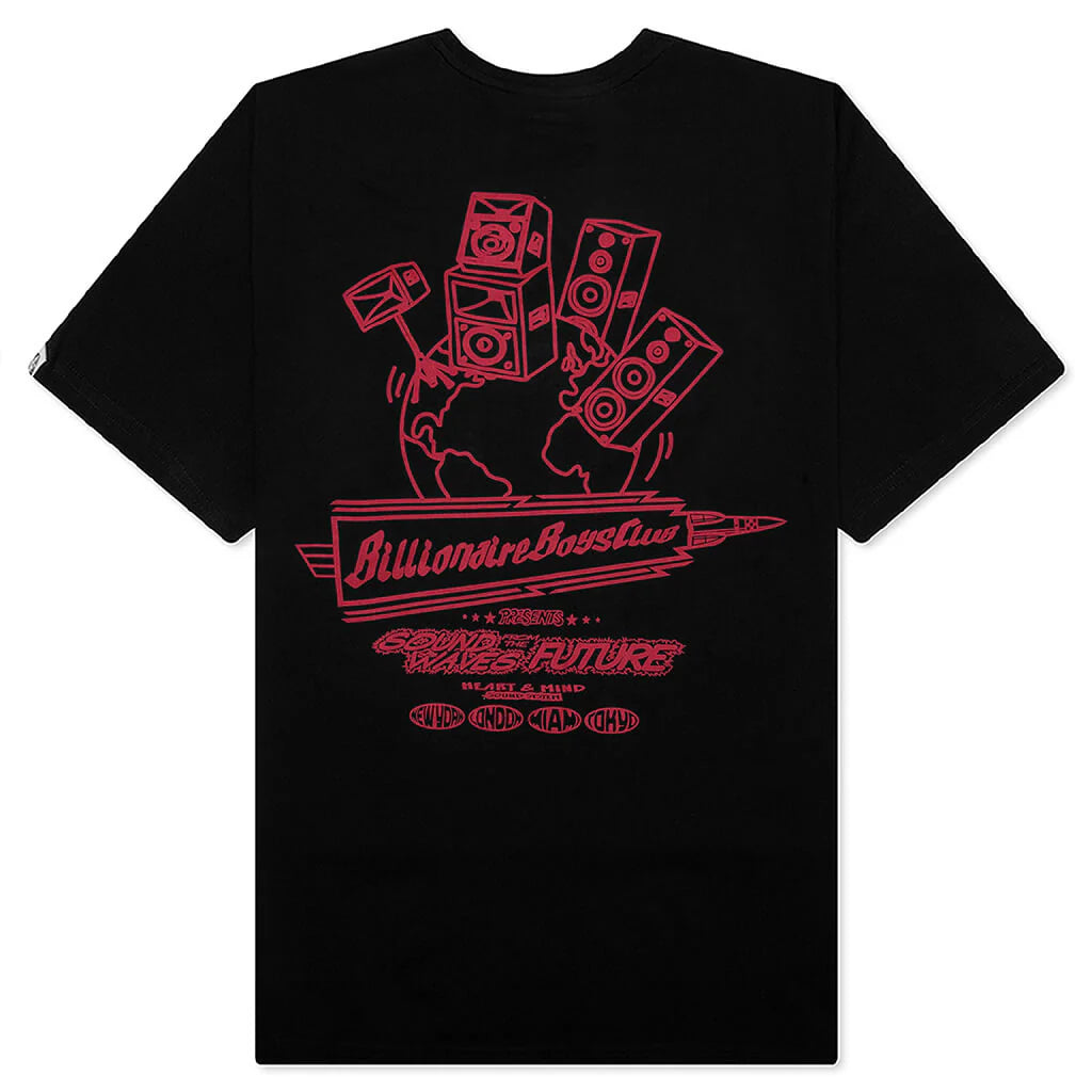 Sound Waves Tee Black