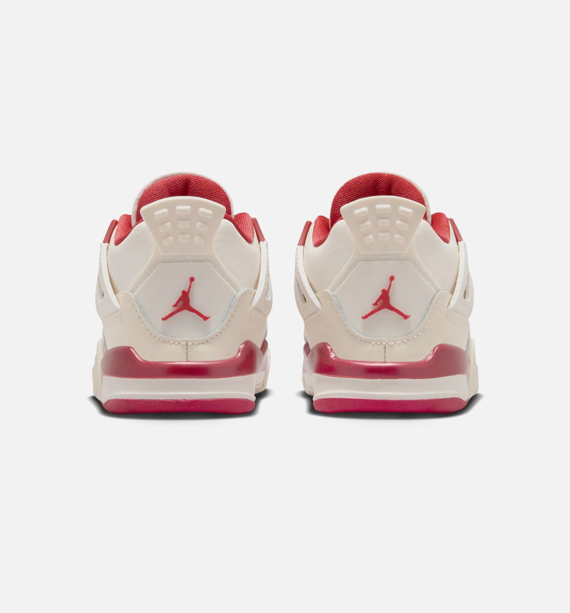 Air Jordan 4 Retro Valentines Day Infant Toddler Lifestyle Shoe Pale Ivory Sierra Red Tough Red
