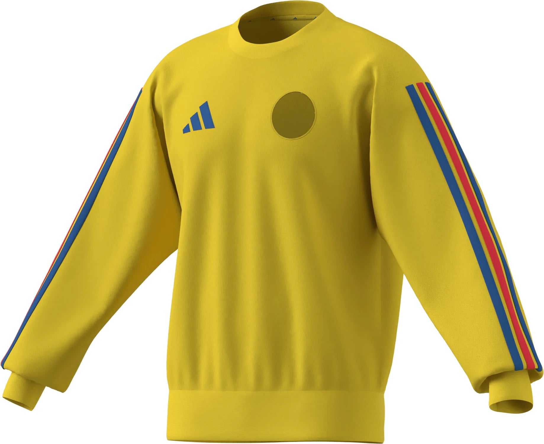 adidas Colombia DNA Mens Soccer Crew Sweat Yellow