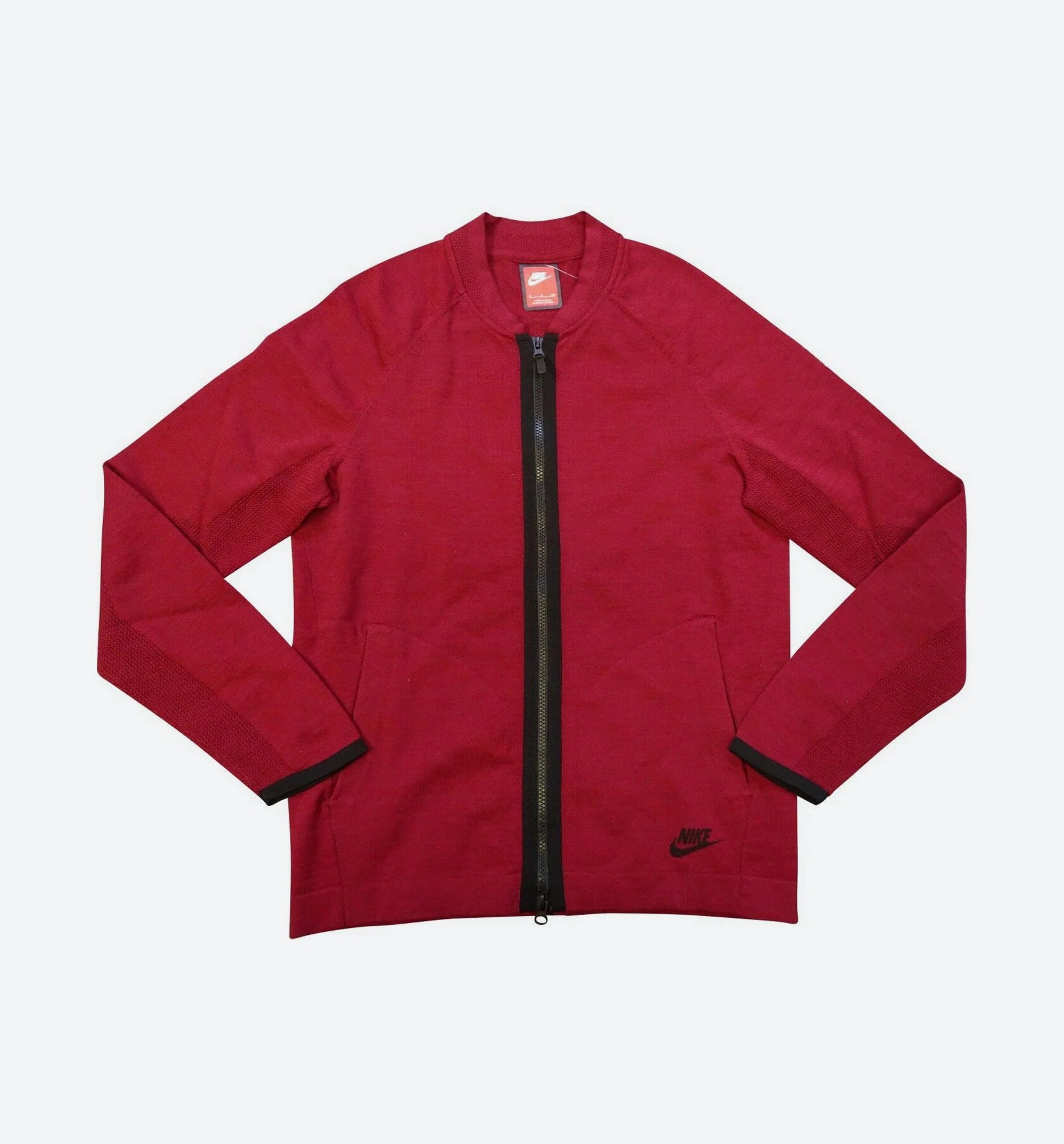 Sportswear Tech Knit Bomber Jacket Mens Team Red Black
