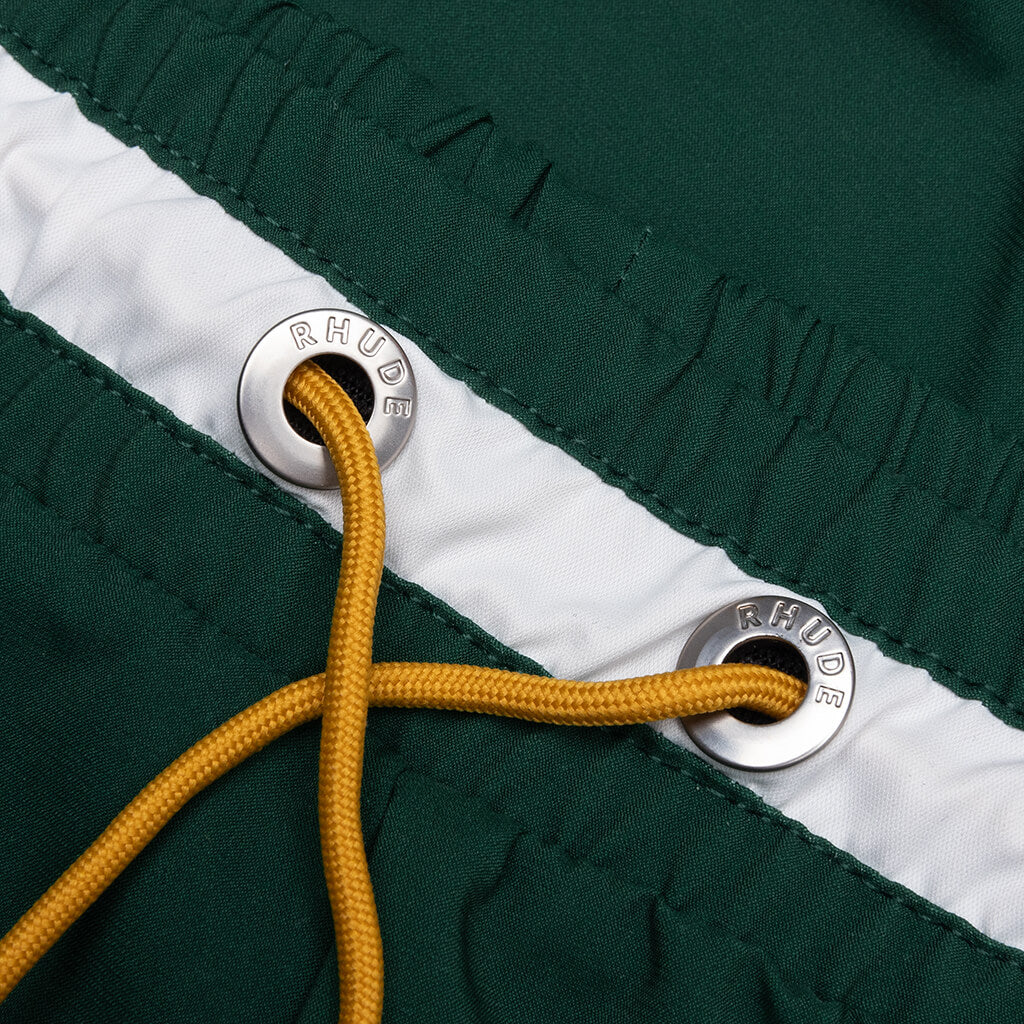 Logo Basketball Swim Short Forest Green Black White
