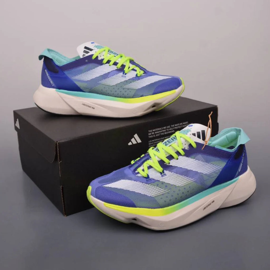 Adidas Adizero Adios Pro 3 Azul Royal Verde Neon