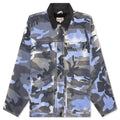 Spray Dye Canvas Shop Jacket Blue Camo