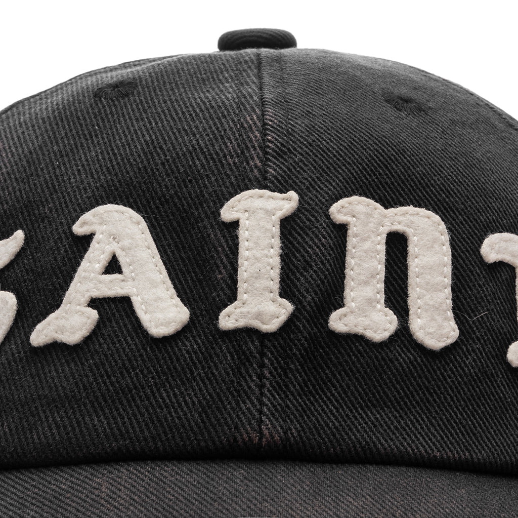 6 Panel Saint Cap Black