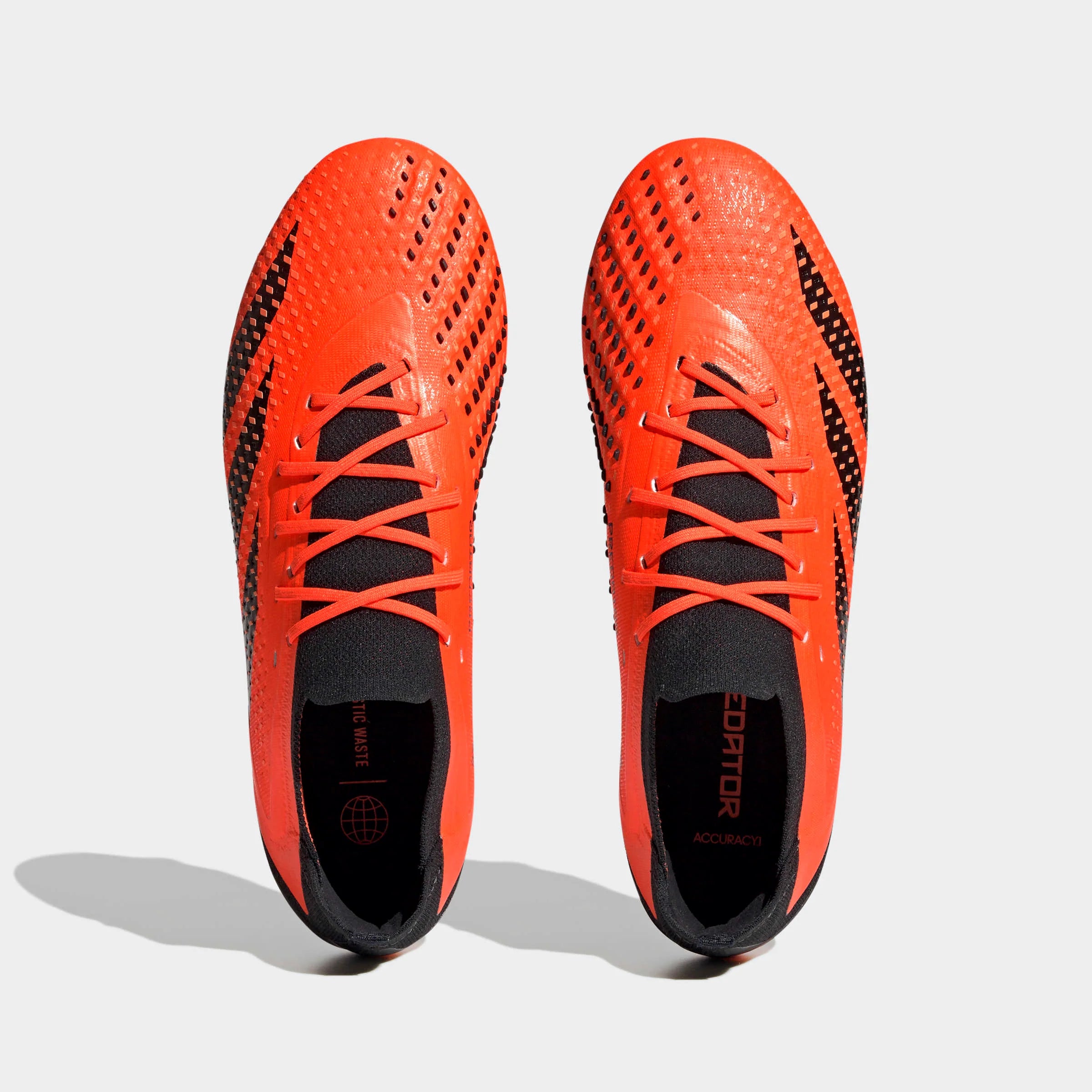 adidas Predator Accuracy1 Low FG Firm Ground Soccer Cleats Solar Orange Black