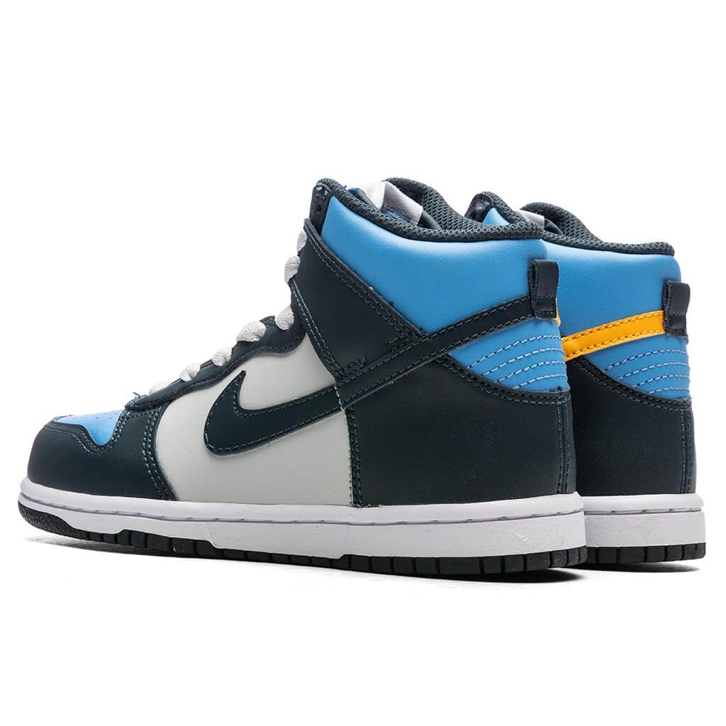 Dunk High PS Deep Jungle University Gold Light Silver