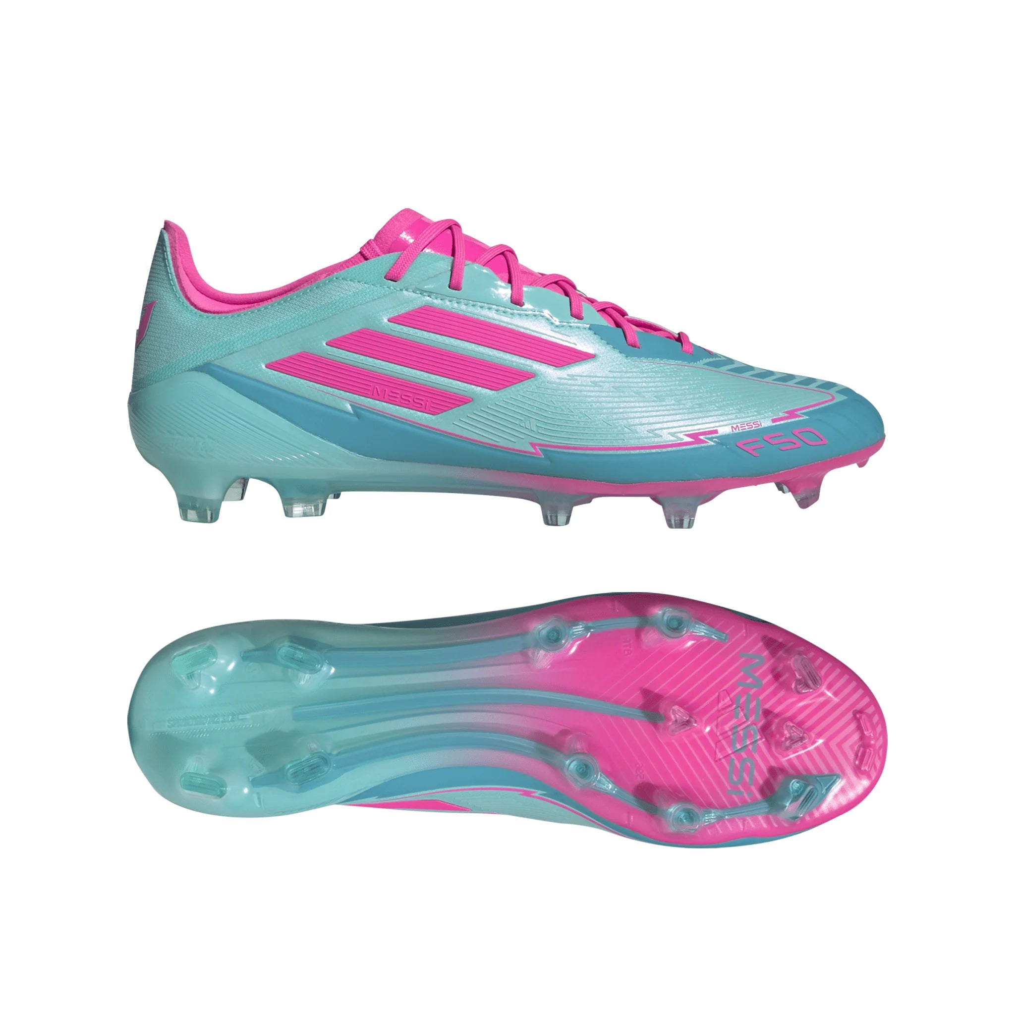 adidas F50 Elite Messi Firm Ground Boots Aqua Pink