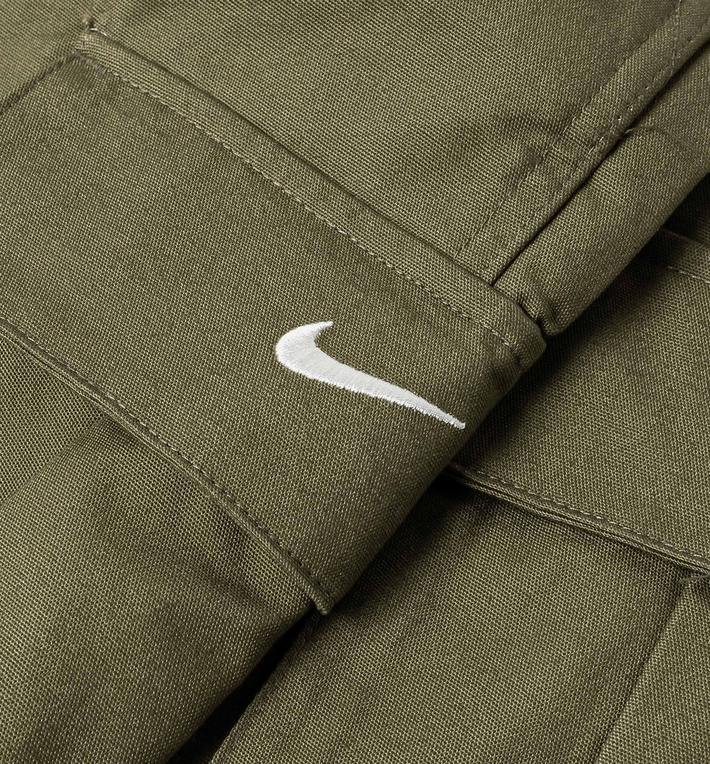 Mid Rise Oversized Woven Cargo Womens Pant Medium Olive Sail