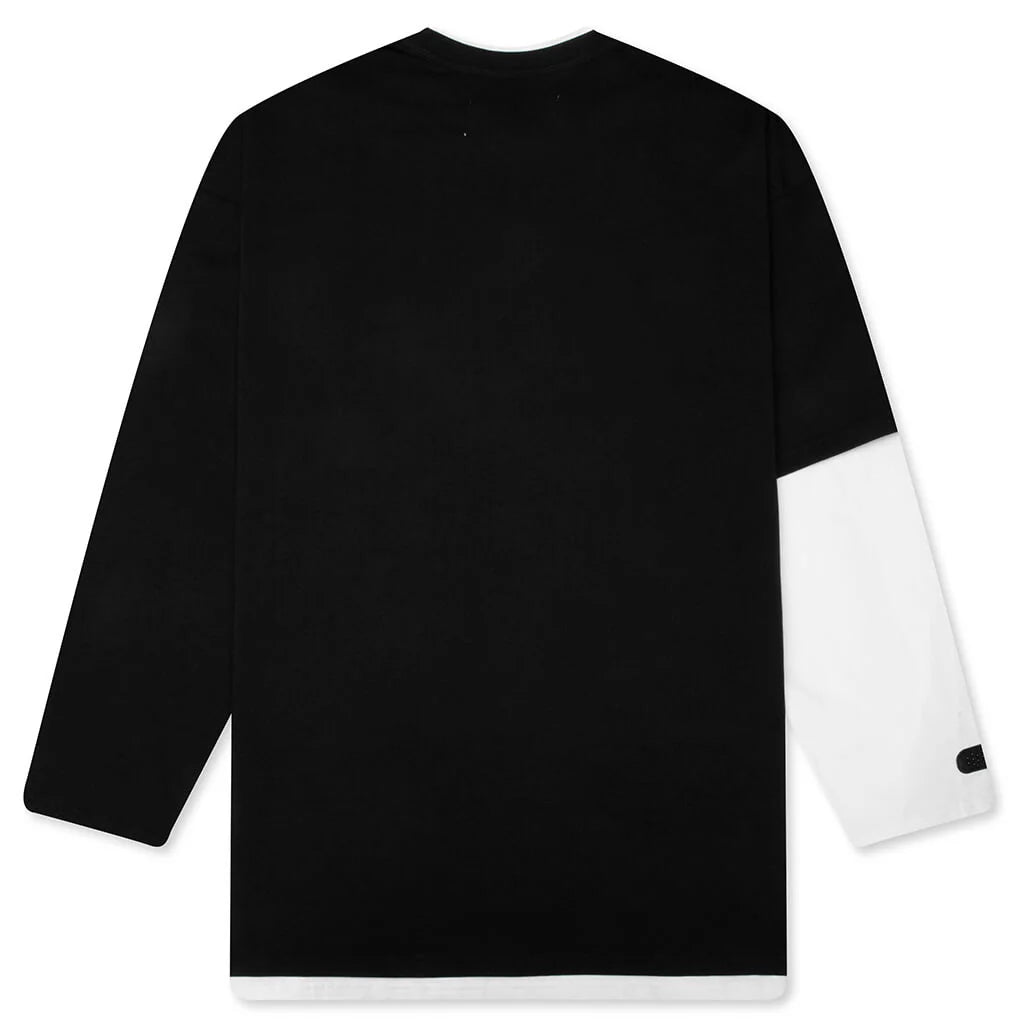 No Name A L S Tee Black White