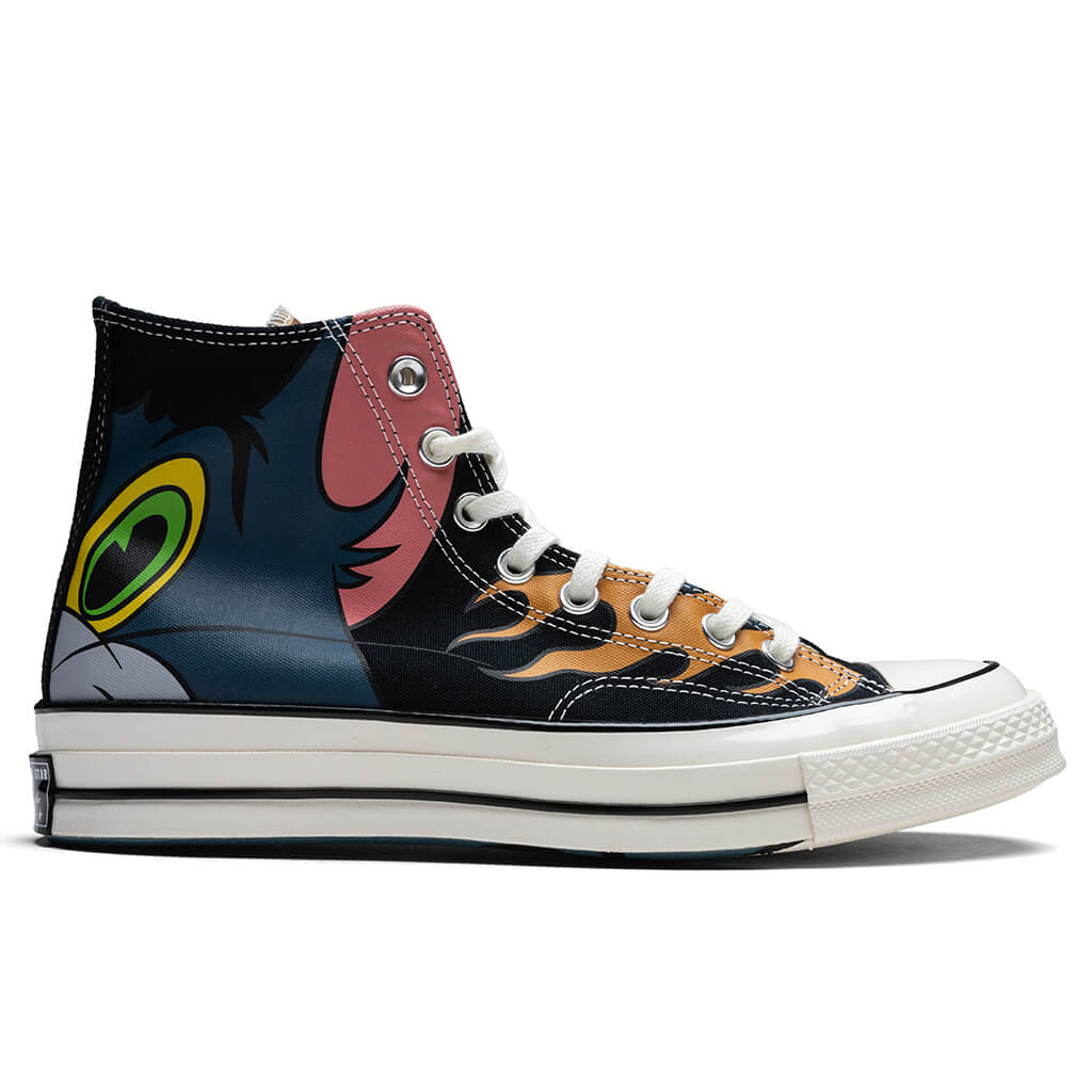 Converse x Tom and Jerry Chuck 70 Hi Black Multi