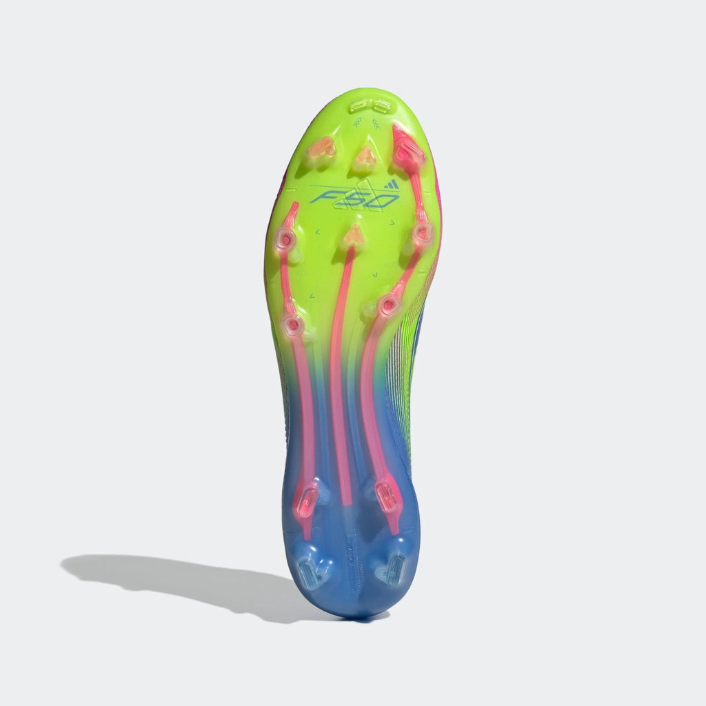 adidas F50 Elite Firm Ground Boots Blue Fusion Lucid Lemon Lucid Pink
