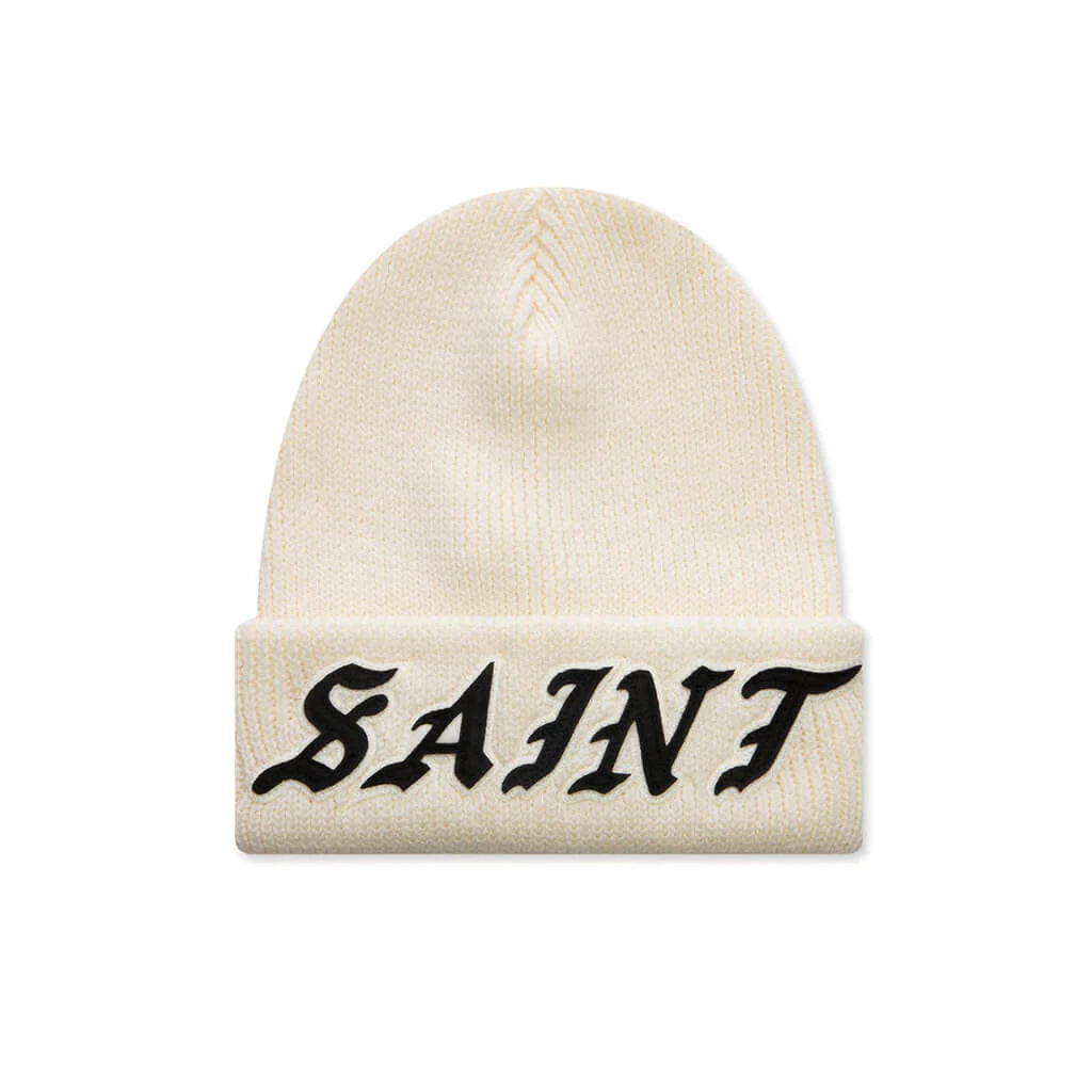 Saint Knit Beanie White