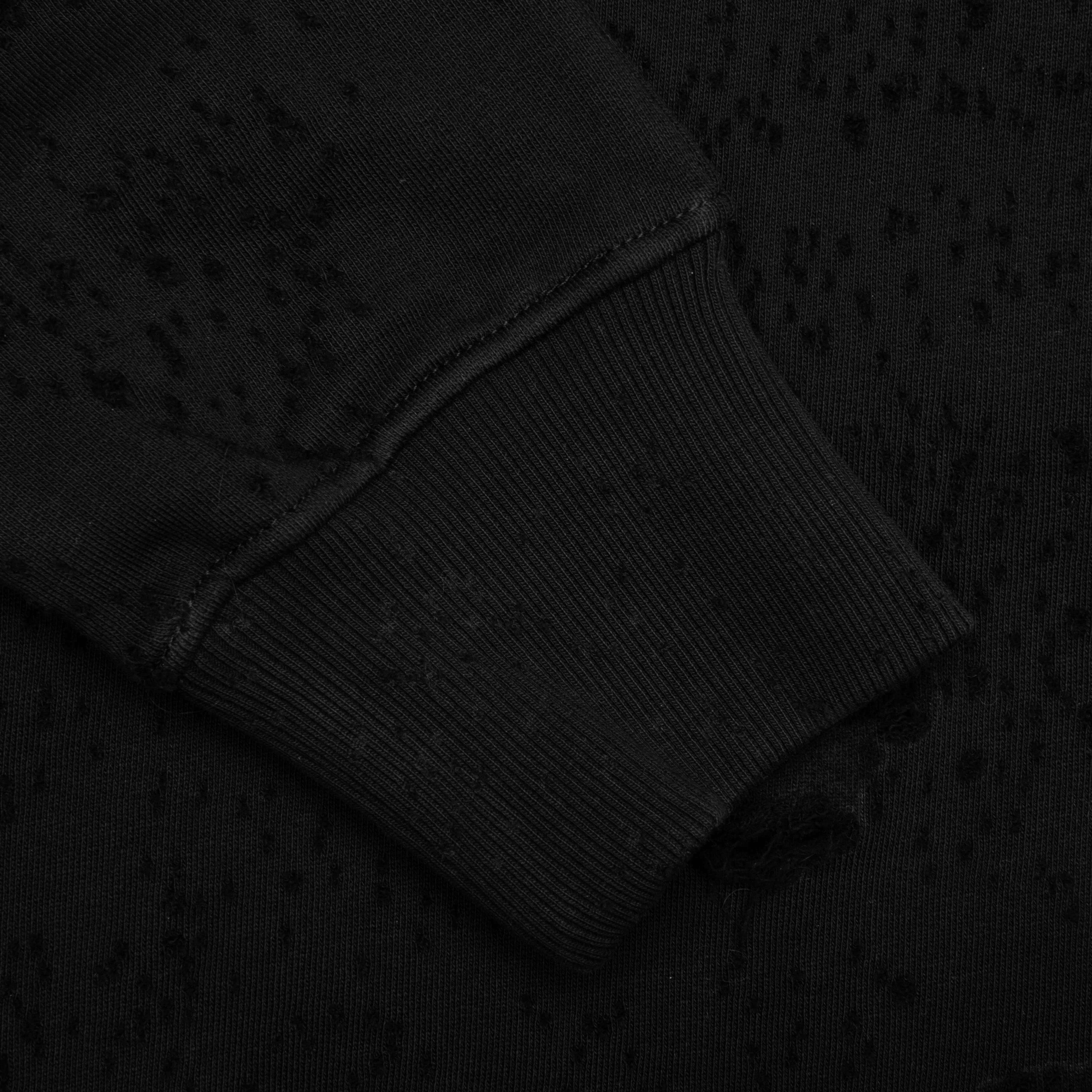 Destroyed Lighter Cap Hoodie Black