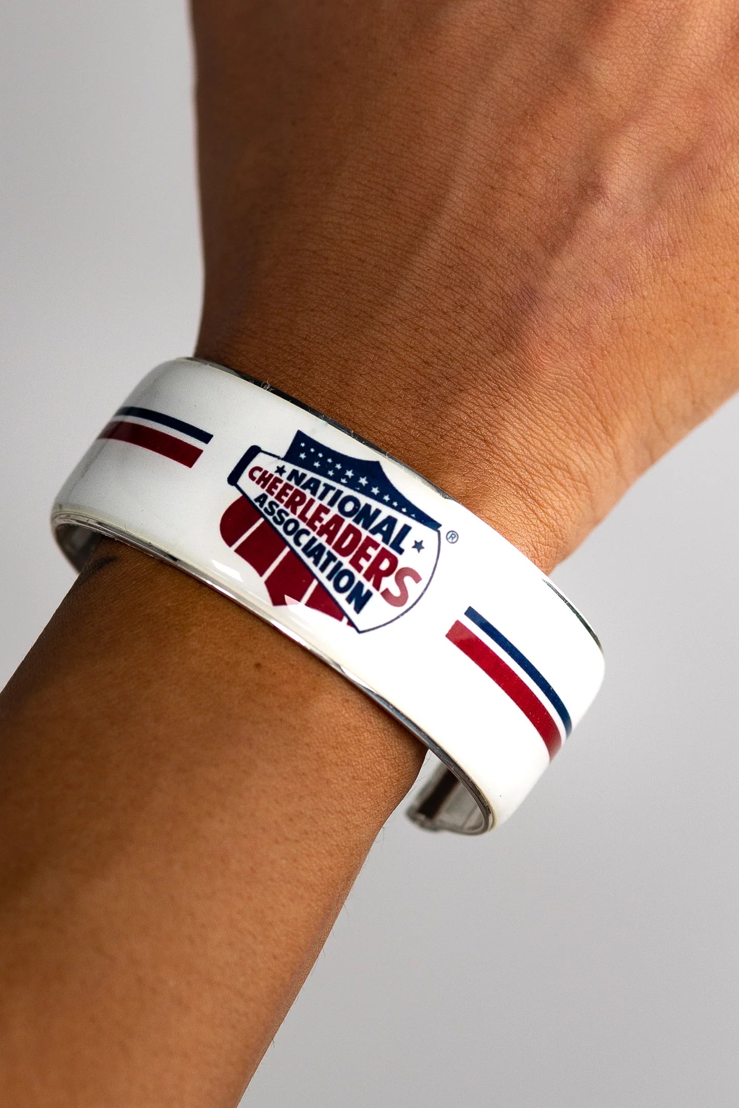 NCA Logo Art Deco Silver Bracelet