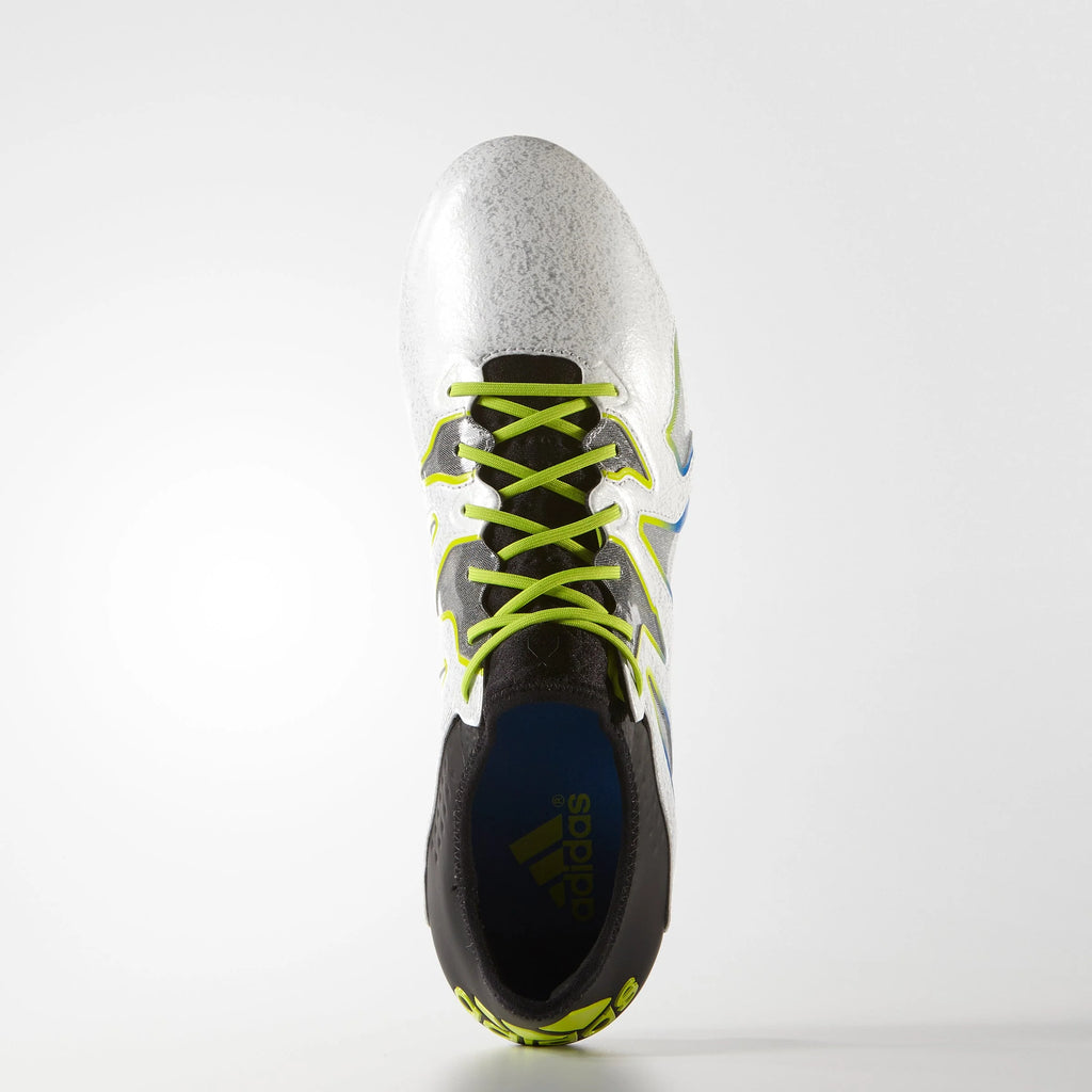 adidas X 15 SL FG AG Multi Groud Soccer Cleats White Black Shock Blue