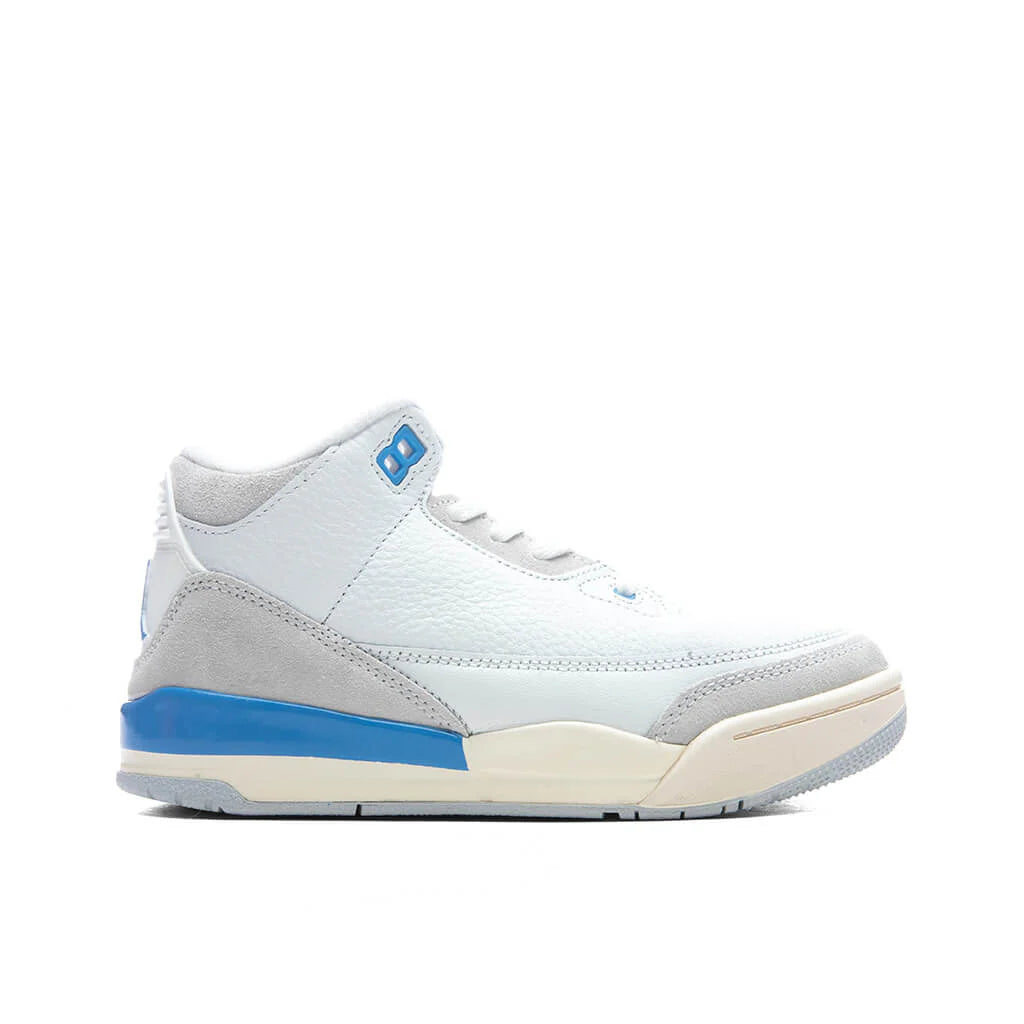 Air Jordan 3 Retro Lucky Shorts PS Summit White Hydrogen Blue Legend Blue