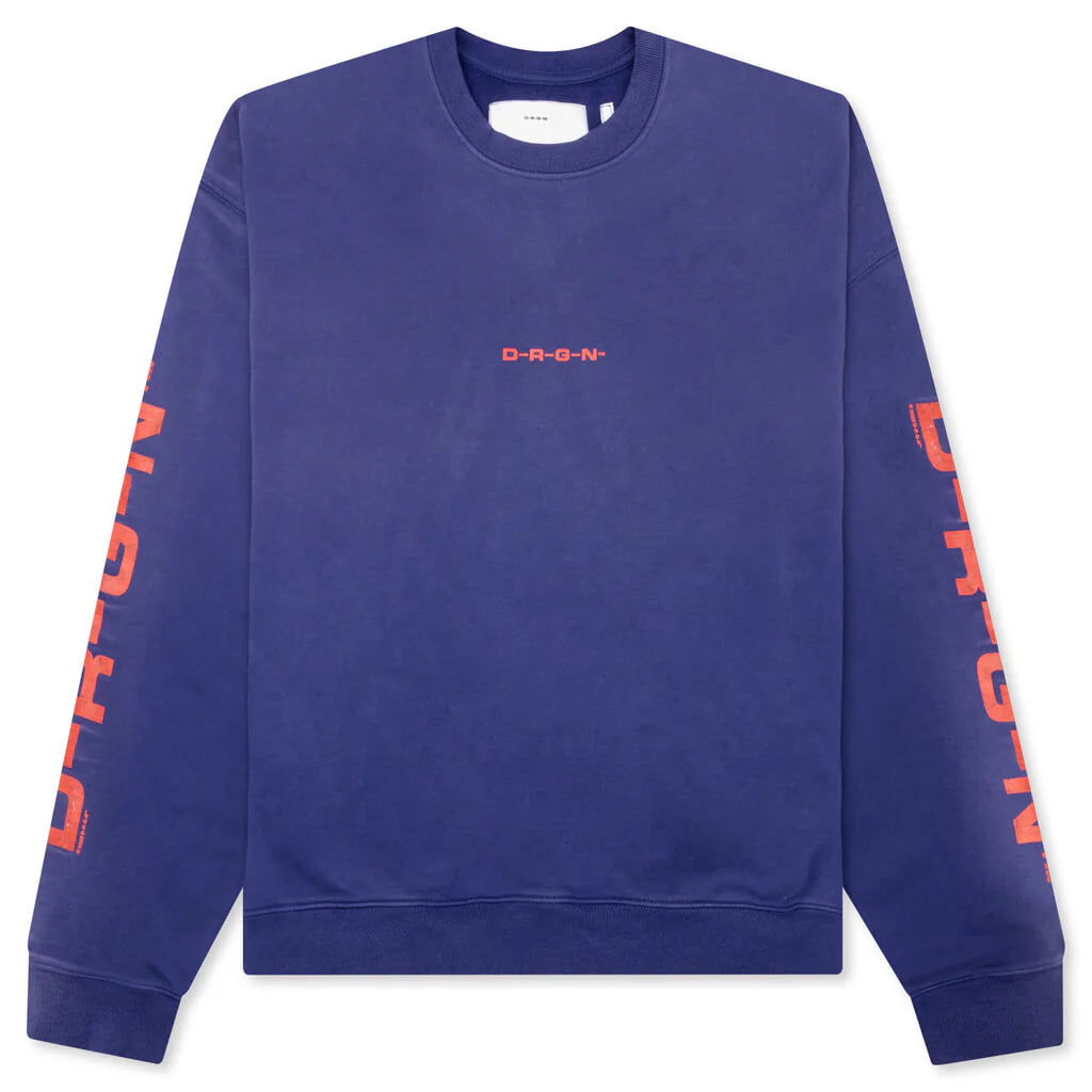 Origins Bleached Oversize Crew Bleached Blue