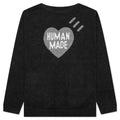 Heart Knit Sweater Black