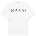 Pop Fields Logo T Shirt Lily White