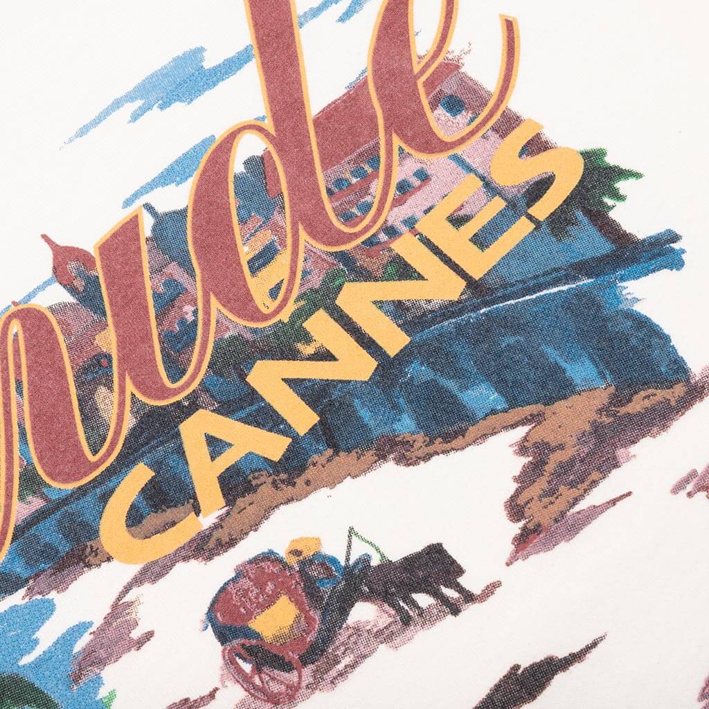 Cannes Beach Tee Vintage White
