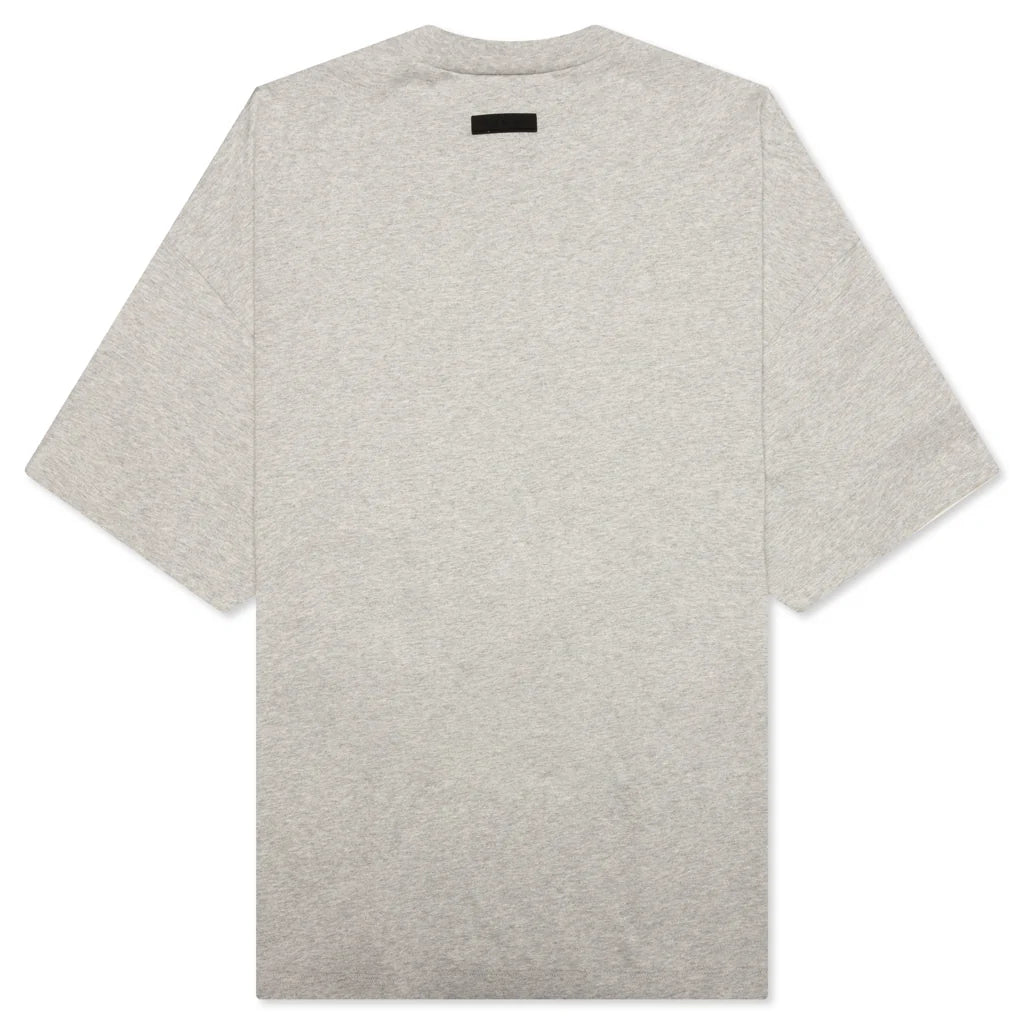 Heavy Jersey Crewneck T Shirt Light Heather Grey