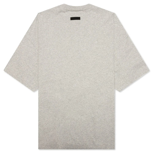 Heavy Jersey Crewneck T Shirt Light Heather Grey