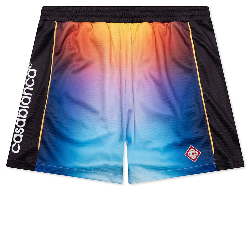 Printed Football Shorts Gradient