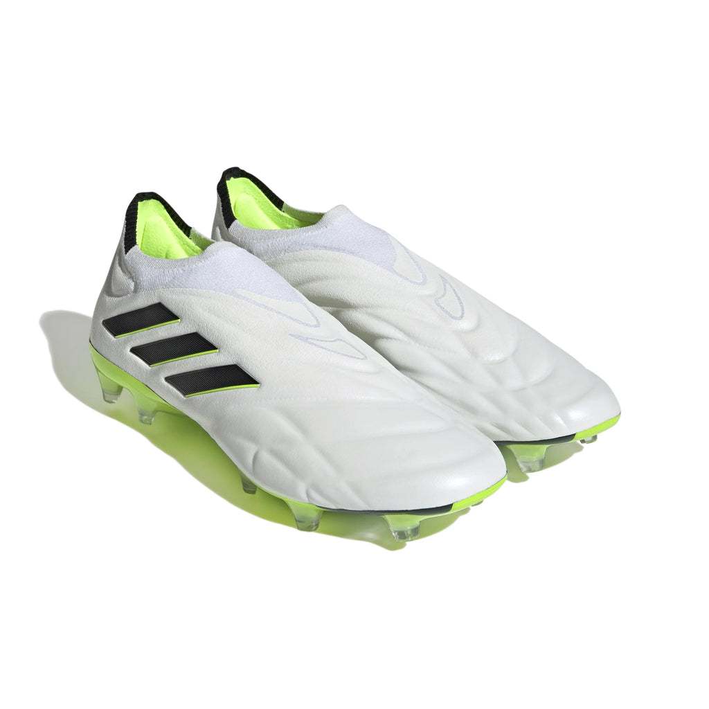adidas Copa Pure FG Firm Ground Soccer Cleats White Black Lucid Lemon