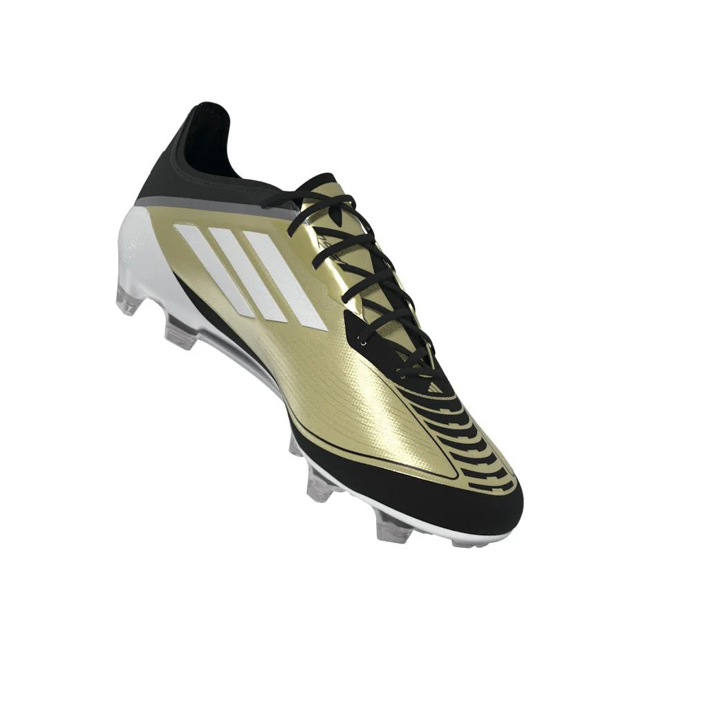 adidas F50 Elite FG Messi Firm Ground Soccer Cleats Gold White Black