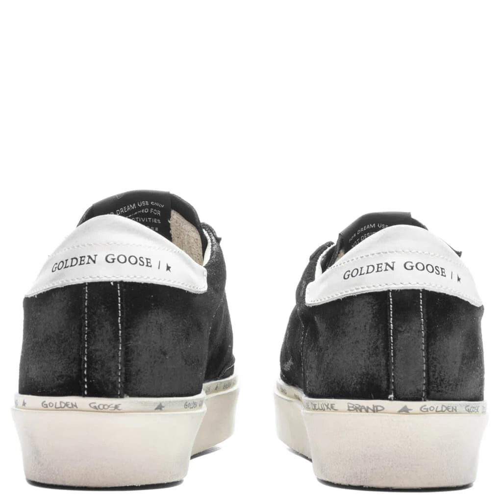 Womens Leather Suede Hi Star Black Milky