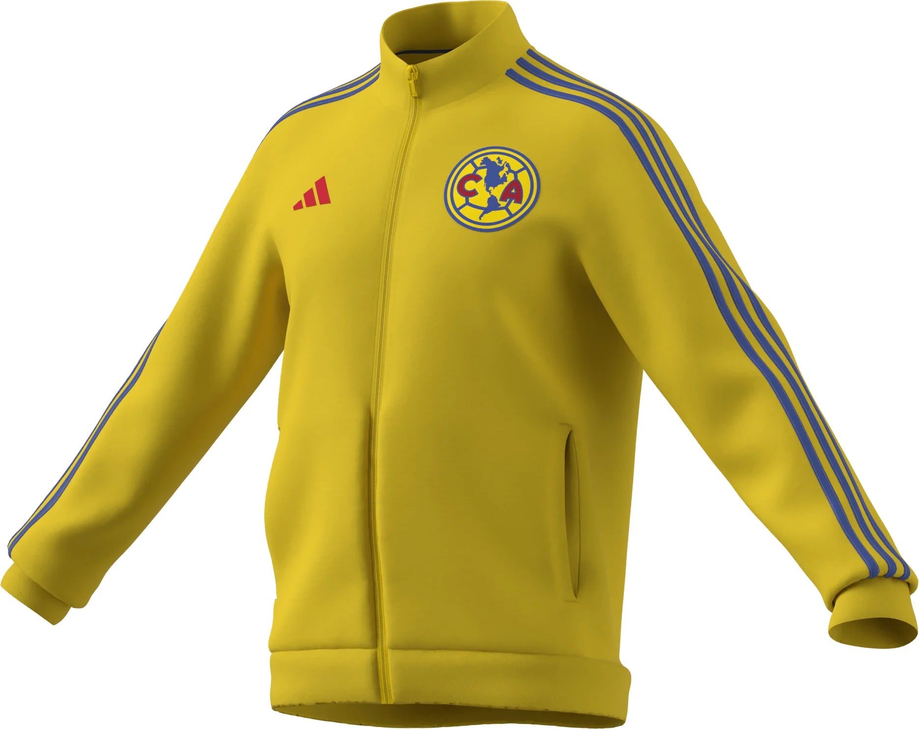 adidas Club America DNA Track Top Mens Soccer Jacket Yellow
