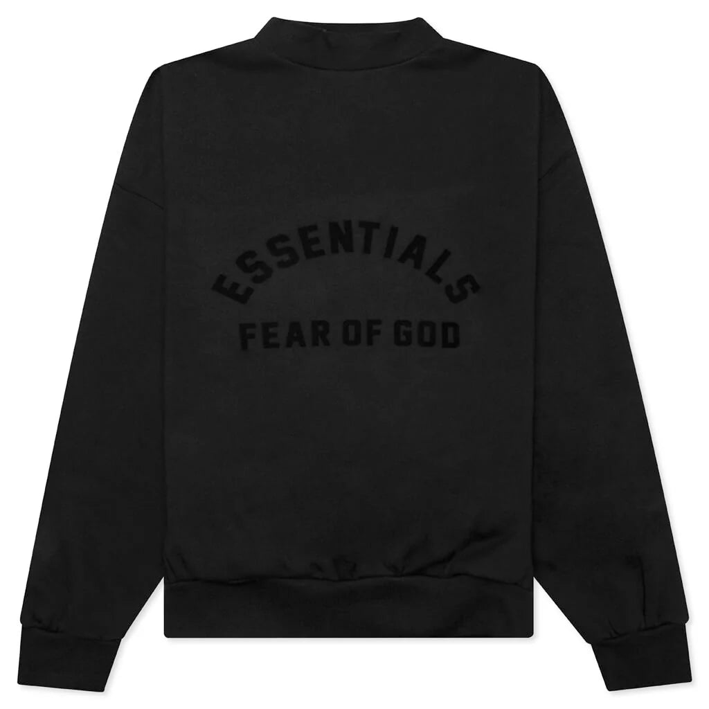 Essential Crewneck Jet Black