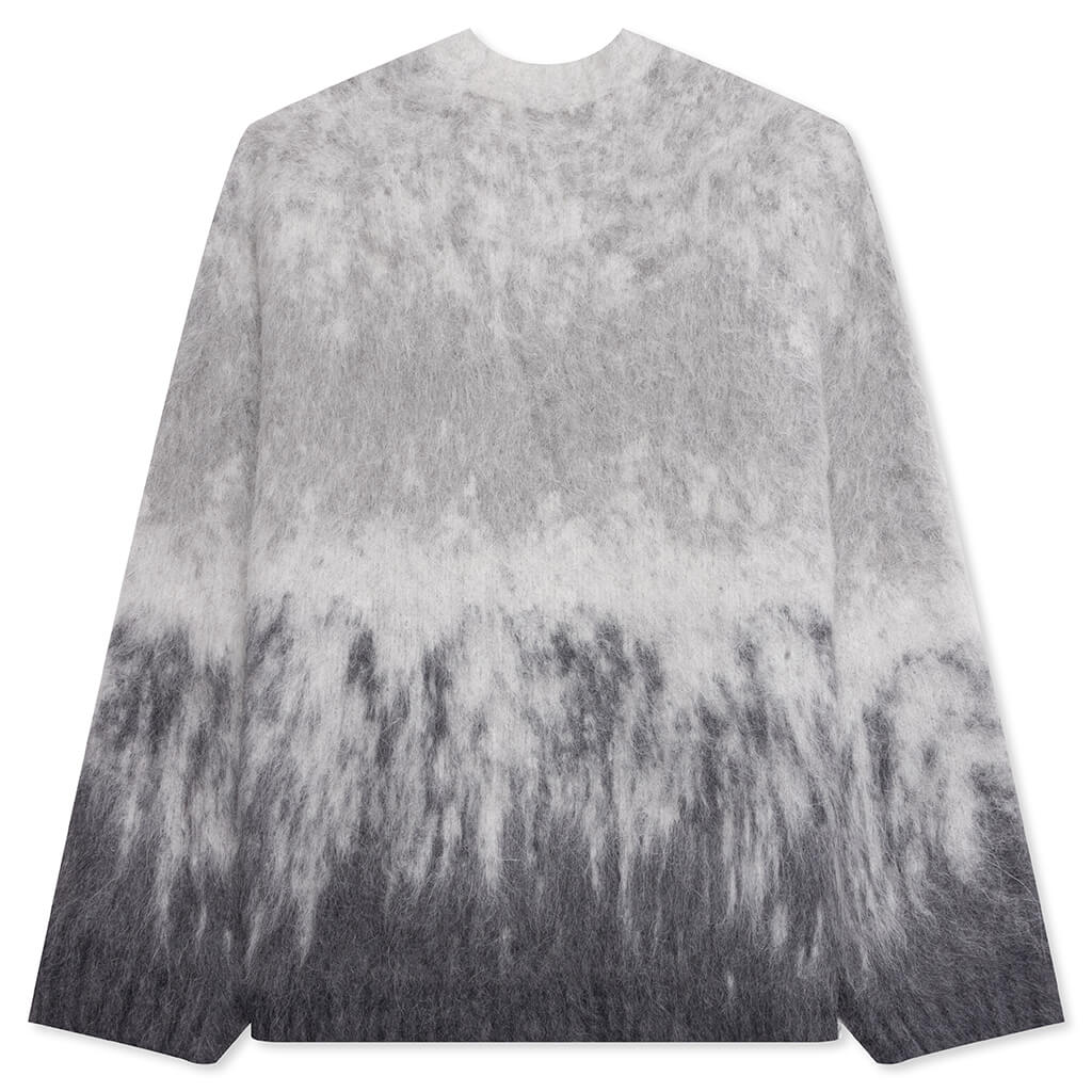 Ombre Knit Sweater Light Grey