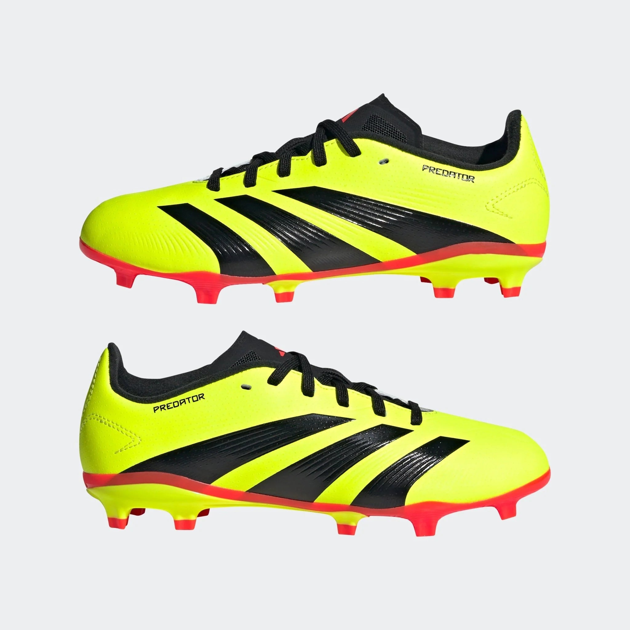 adidas Predator League FG J Firm Ground Soccer Cleats Team Solar Yellow Black Solar Red