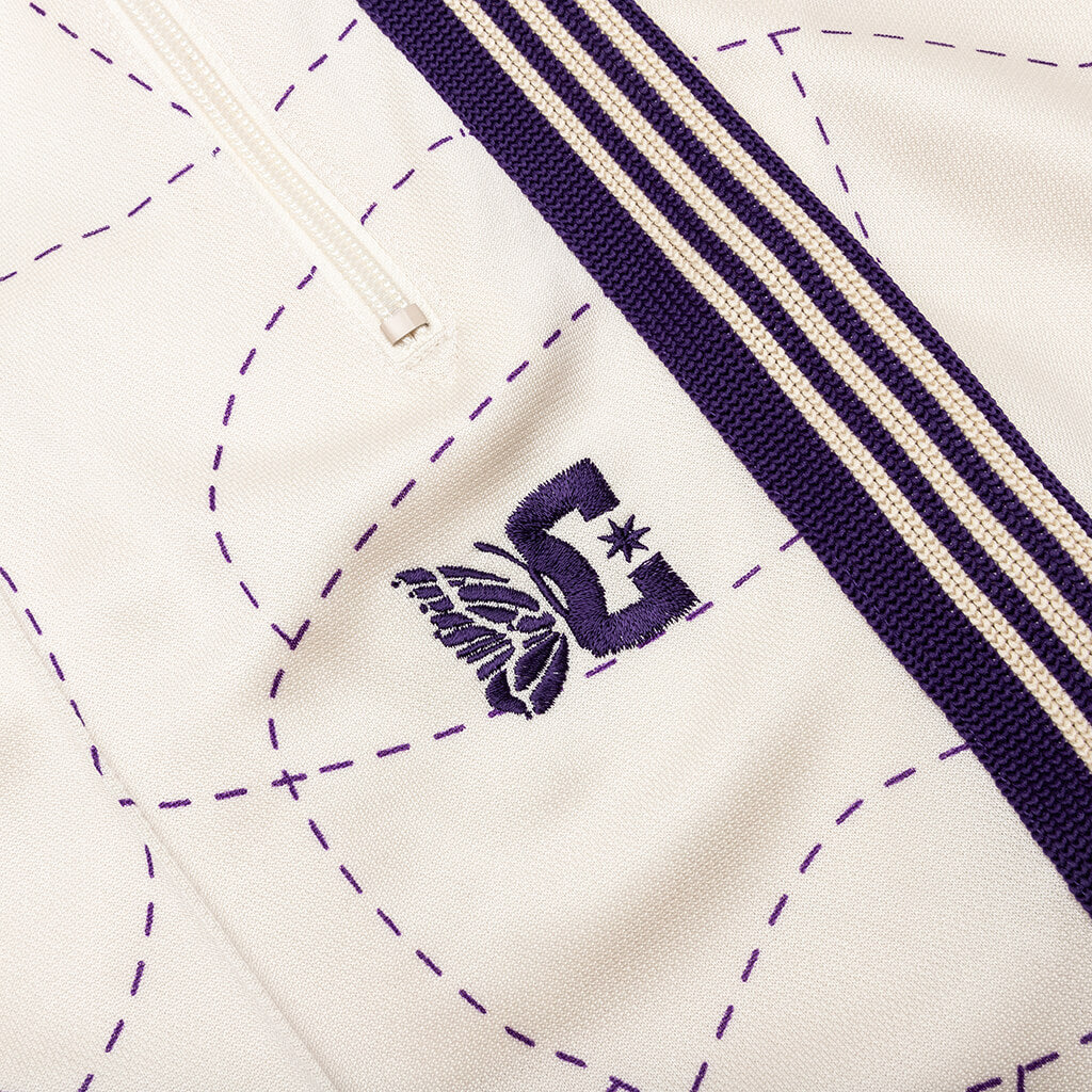 Needles x DC Shoes Track Pant Poly Smooth Ivory