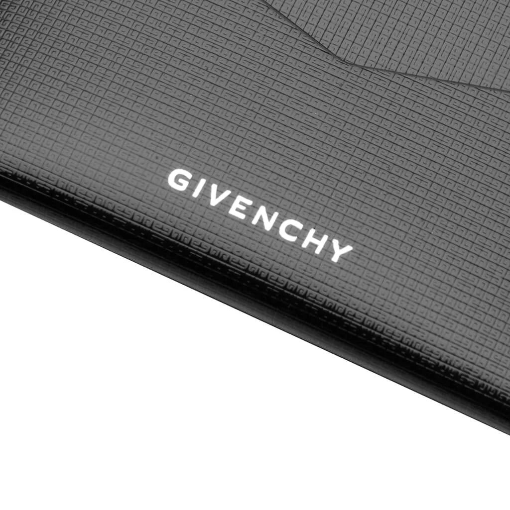 Card Holder in Classic 4G Leather Black Burgundy