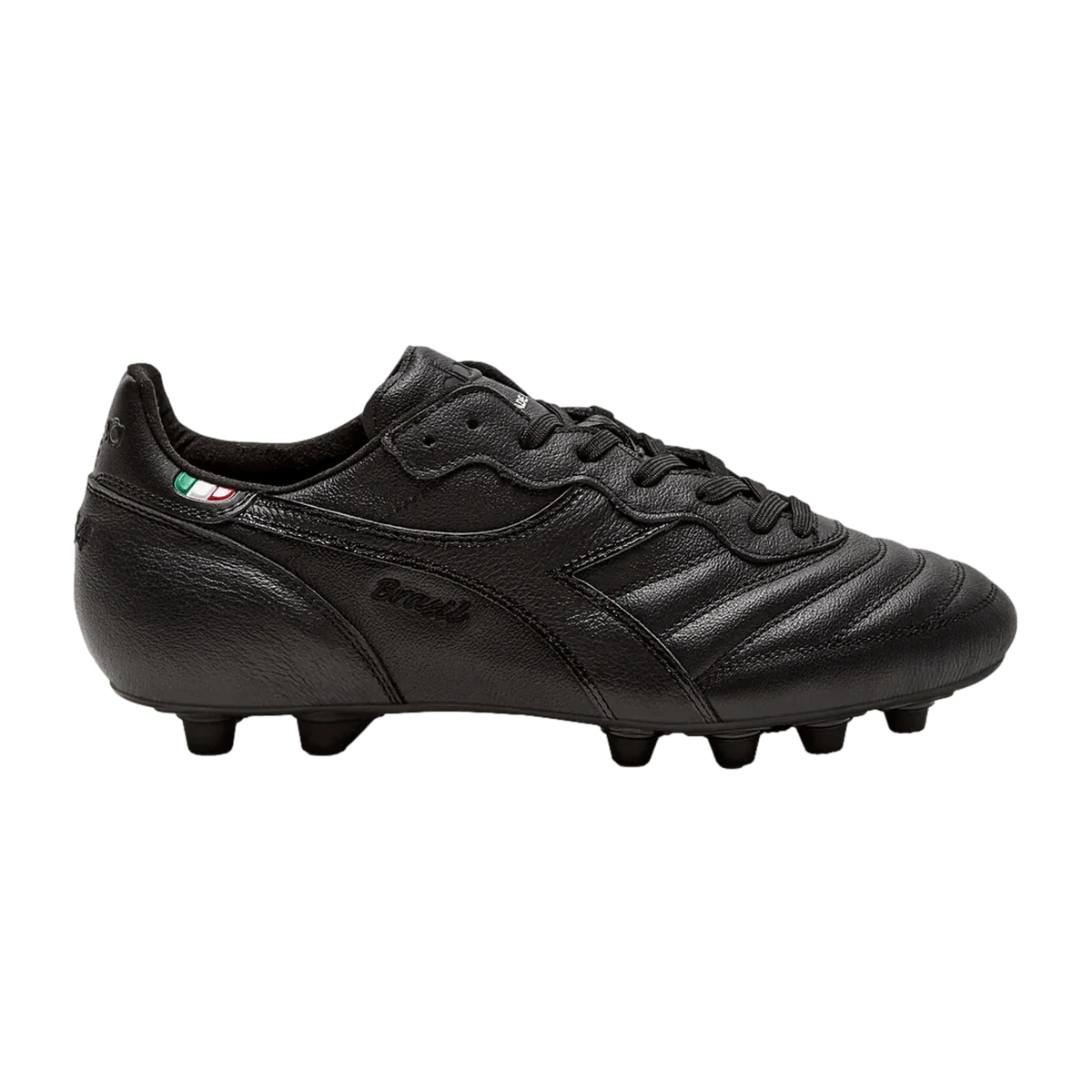 Diadora Brasil Italy OG LT MDU Firm Ground Soccer Cleats Black