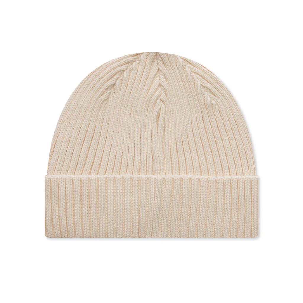Cotton Rib Beanie White