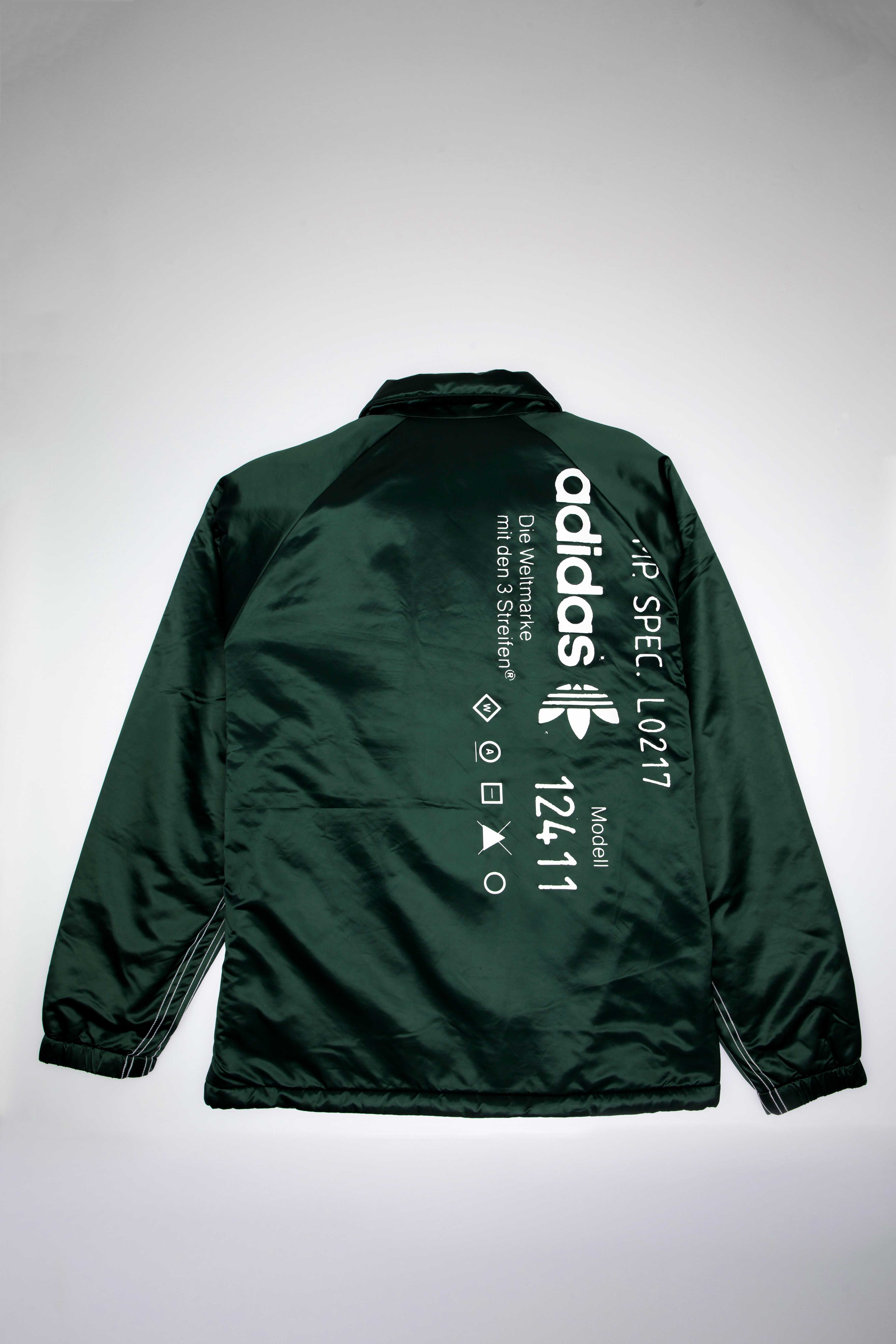 Alexander Wang X adidas Collection AW Coach Mens Jacket Green Black