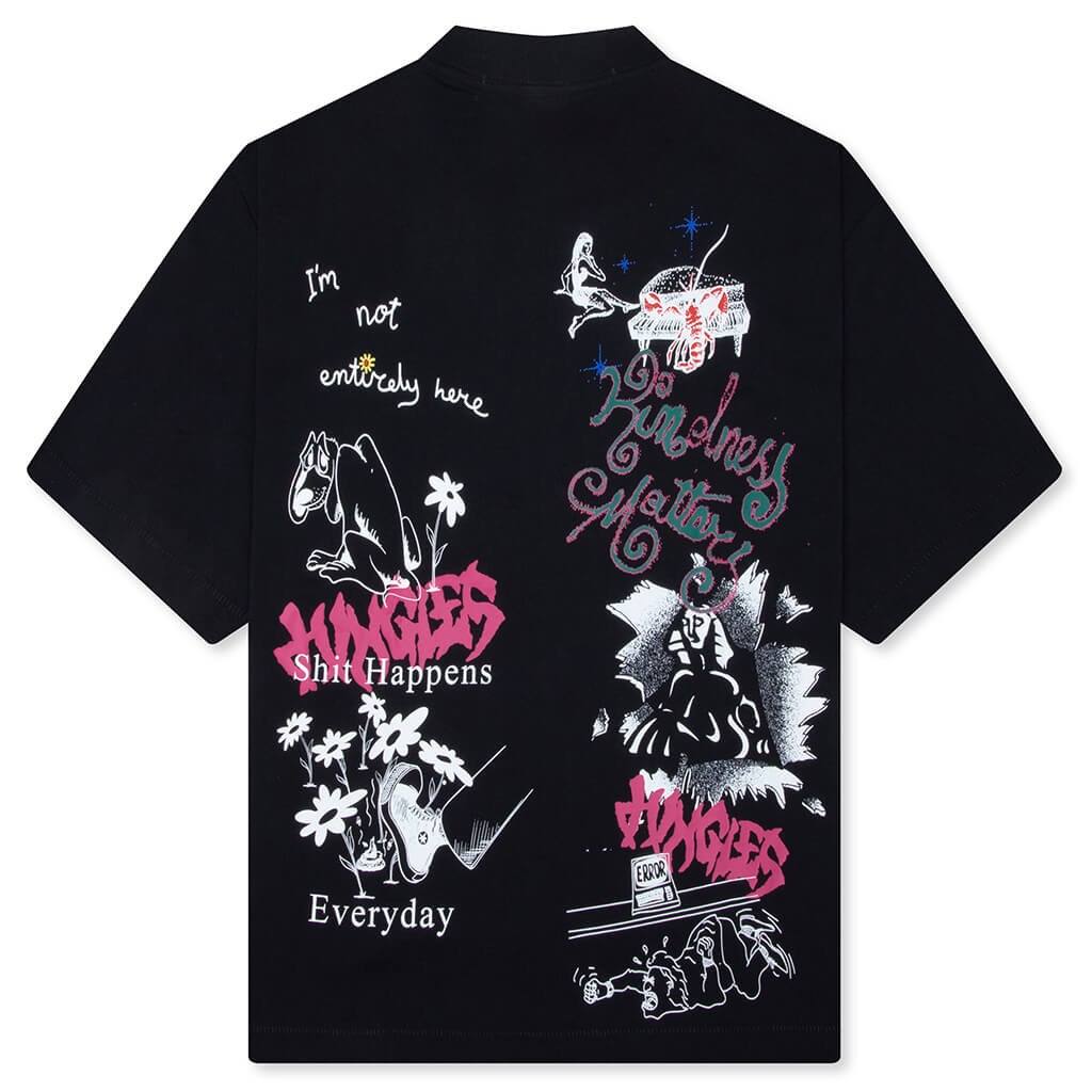 Winter Test Print Tee Black