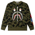 1st Camo Shark Crewneck Sweatshirt Green