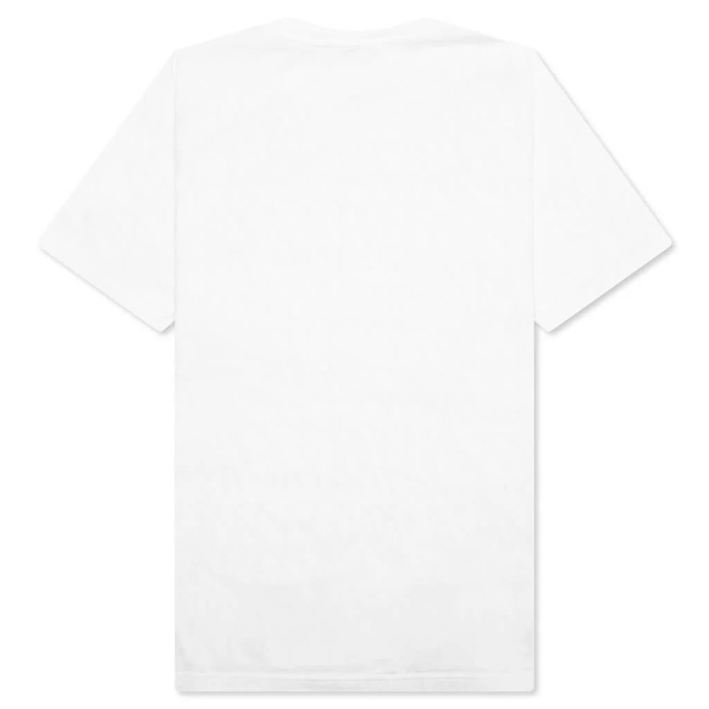 Scribble Motif T Shirt Lily White