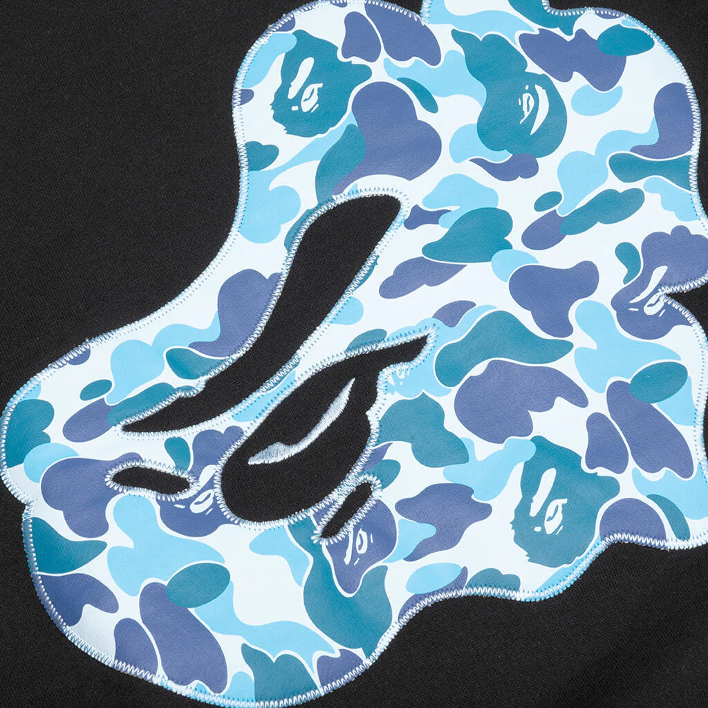 Abc Camo Patch Loose Fit Crewneck Black