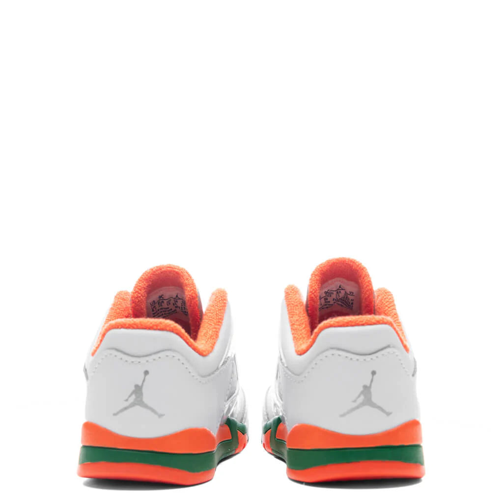 Air Jordan 5 Retro Low TD Football Grey Brilliant Orange Pine Green