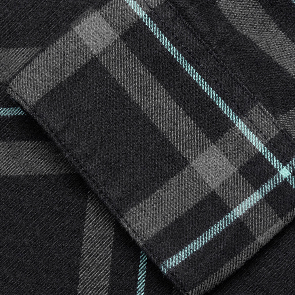 Tartan Check Shirt LS Black