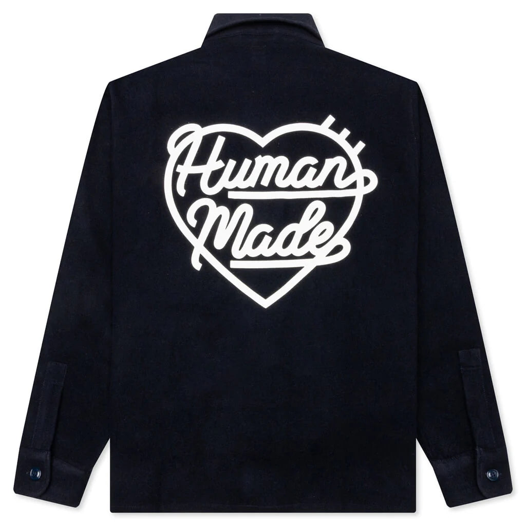 Wool CPO Shirts Navy