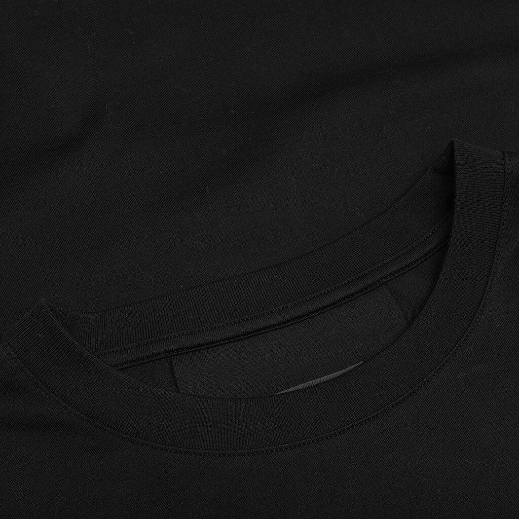 Slim Fit Reverse Print T Shirt Black